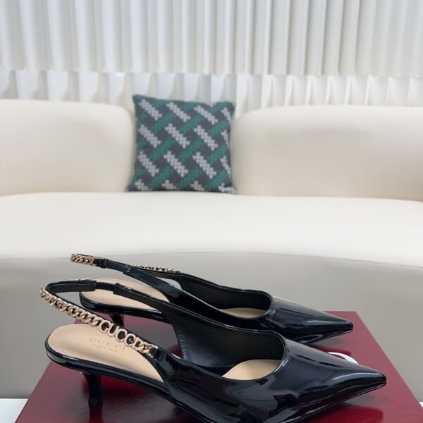 Gucci letter buckle high-heeled sandals / heel height: 4.5CM