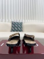 Gucci letter buckle high-heeled sandals / heel height: 4.5CM - Image 3