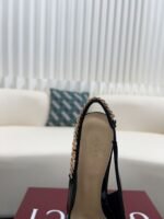Gucci letter buckle high-heeled sandals / heel height: 4.5CM - Image 8