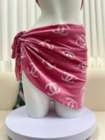 Chanel Corduroy Bikini Three-Piece Set - Image 10