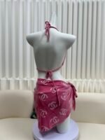 Chanel Corduroy Bikini Three-Piece Set - Image 3