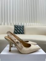 Dior 2024 Spring/Summer Catwalk Style Ribbon Crystal High Heels / Heel Height: 9.5cm