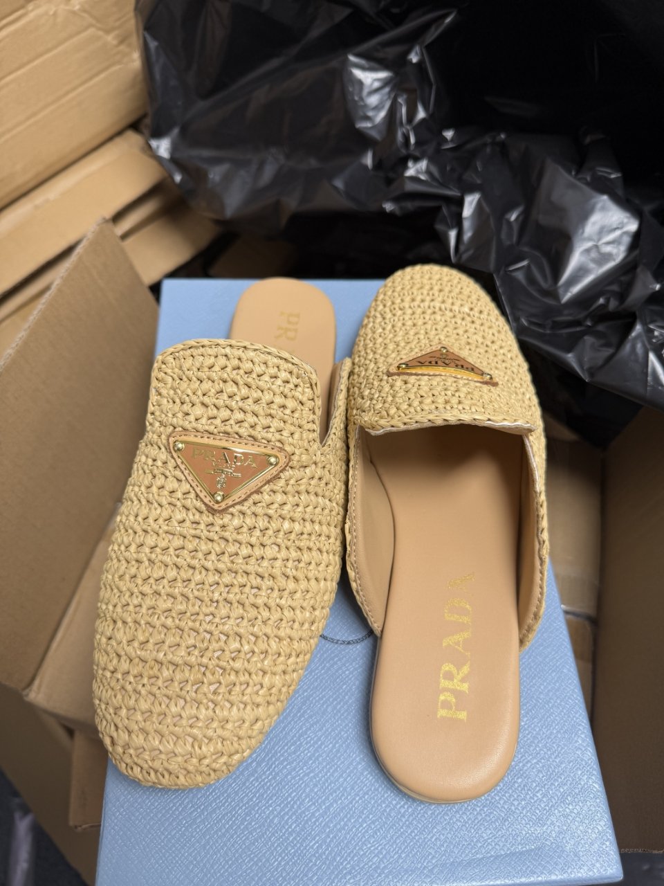 Prada woven espadrille loafers photo review