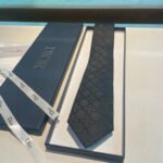 Dior CD embroidered label men's tie, 100% top quality handmade custom