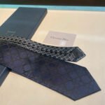 Dior CD embroidered label men's tie, 100% top quality handmade custom - Image 8