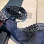Dior CD embroidered label men's tie, 100% top quality handmade custom - Image 6