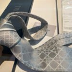 Dior CD embroidered label men's tie, 100% top quality handmade custom - Image 5