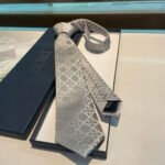 Dior CD embroidered label men's tie, 100% top quality handmade custom - Image 4