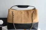 Chanel 𝟮𝟱𝗔 shopping bag𝗁𝗈𝖻𝗈 small size earthy yellow and black