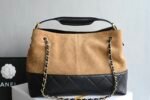 Chanel 𝟮𝟱𝗔 shopping bag𝗁𝗈𝖻𝗈 small size earthy yellow and black - Image 2