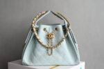 Chanel 𝟮𝟓𝐬𝐁𝐚𝐠 Hippie Shopping Bag Small Light Blue