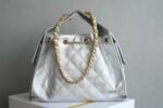 Chanel 𝟮𝟱𝐒𝐁𝐚𝐠 Hippie Shopping Bag Small Silver - Image 2