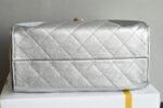 Chanel 𝟮𝟱𝐒𝐁𝐚𝐠 Hippie Shopping Bag Small Silver - Image 9