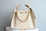 Chanel 𝟮𝟱𝐒𝐁𝐚𝐠 Hippie Shopping Bag Small Size Apricot - Image 2