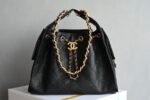 Chanel 𝟮𝟱𝐒𝐁𝐚𝐠 Hippie Shopping Bag Small Black