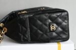 Chanel 𝟮𝟱𝗰 Early Spring 𝐛𝐚𝐠 Hippie Shopping Bag Small Black - Image 3