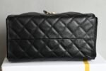 Chanel 𝟮𝟱𝗰 Early Spring 𝐛𝐚𝐠 Hippie Shopping Bag Small Black - Image 9