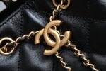 Chanel 𝟮𝟱𝗰 Early Spring 𝐛𝐚𝐠 Hippie Shopping Bag Small Black - Image 8