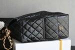 Chanel 𝟮𝟱𝗰 Early Spring 𝐁𝐚𝐠 Hippie Shopping Bag Large Black - Image 9