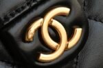 Chanel 𝟮𝟱𝗰 Early Spring 𝐁𝐚𝐠 Hippie Shopping Bag Large Black - Image 7