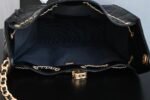 Chanel 𝟮𝟱𝗰 Early Spring 𝐁𝐚𝐠 Hippie Shopping Bag Large Black - Image 4
