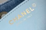 Chanel 𝟐𝟓𝐒𝗕𝗮𝗴 Hippie 𝗁𝗈𝖻𝗈 Small Denim Blue - Image 5