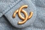 Chanel 𝟐𝟓𝐒𝗕𝗮𝗴 Hippie 𝗁𝗈𝖻𝗈 Medium Blue Denim - Image 6