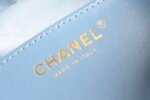 Chanel 𝟐𝟓𝐒𝗕𝗮𝗴 Hippie 𝗁𝗈𝖻𝗈 Medium Blue Denim - Image 5