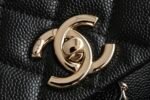 Chanel 𝟐𝟓𝐏 Double Pocket Frog Vintage Backpack Black Medium - Image 6