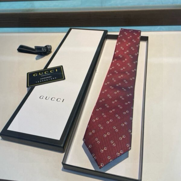 Gucci Small G LOGO 100% jacquard silk men's tie