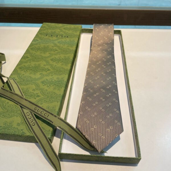 Gucci Small G LOGO 100% jacquard silk men's tie
