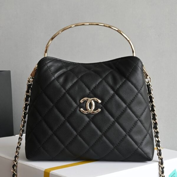 𝐂𝐡𝐚𝐧𝐞𝐥 𝟐𝟓𝐬 𝖢𝗈𝖼𝗈 𝖼𝗋𝗎𝗌𝗁 𝖧𝗈𝖻𝗈 lunch box bag black