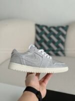 Jordan 1 Hand-Set Rhinestones Low Sneakers - Image 9