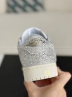 Jordan 1 Hand-Set Rhinestones Low Sneakers - Image 4