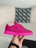 Jordan 1 Hand-Set Rhinestones Low Sneakers - Image 9