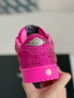 Jordan 1 Hand-Set Rhinestones Low Sneakers - Image 4