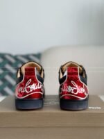 Christian Louboutin Faux Suede Sneakers - Image 3