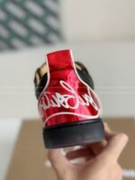 Christian Louboutin Faux Suede Sneakers - Image 4