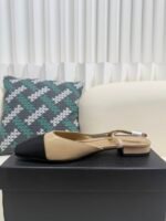 Chanel Colorblock Sandals / Heel Height: 2cm - Image 5