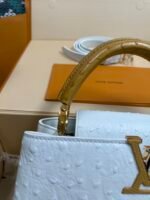 Louis Vuitton Capucines BB Ostrich Leather Handbag Model: M24714 Size: 27cm*18cm*9cm - Image 10