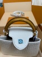 Louis Vuitton Capucines BB Ostrich Leather Handbag Model: M24714 Size: 27cm*18cm*9cm - Image 9