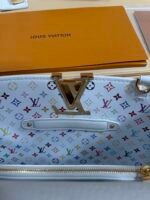 Louis Vuitton x TM Capucines handbag in white and purple. Model: M13253 Dimensions: 27 cm x 17.3 cm x 9 cm. - Image 9