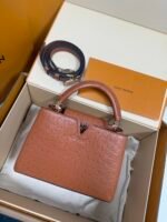 Louis Vuitton Capucines BB Ostrich Leather Handbag Model: M24714 Size: 27cm*18cm*9cm - Image 2
