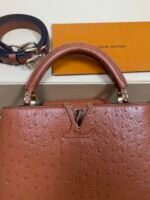 Louis Vuitton Capucines BB Ostrich Leather Handbag Model: M24714 Size: 27cm*18cm*9cm - Image 15