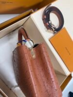 Louis Vuitton Capucines BB Ostrich Leather Handbag Model: M24714 Size: 27cm*18cm*9cm - Image 13