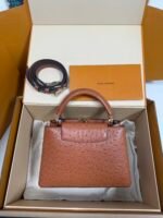 Louis Vuitton Capucines BB Ostrich Leather Handbag Model: M24714 Size: 27cm*18cm*9cm - Image 11