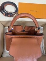 Louis Vuitton Capucines BB Ostrich Leather Handbag Model: M24714 Size: 27cm*18cm*9cm - Image 7
