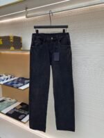 LOUIS VUITTON checkerboard denim pants