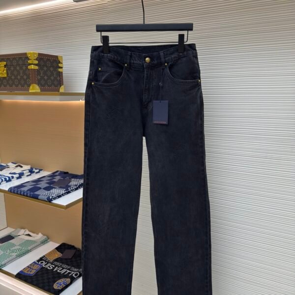 LOUIS VUITTON checkerboard denim pants