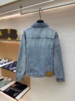 LOUIS VUITTON adhesive letter denim jacket - Image 2